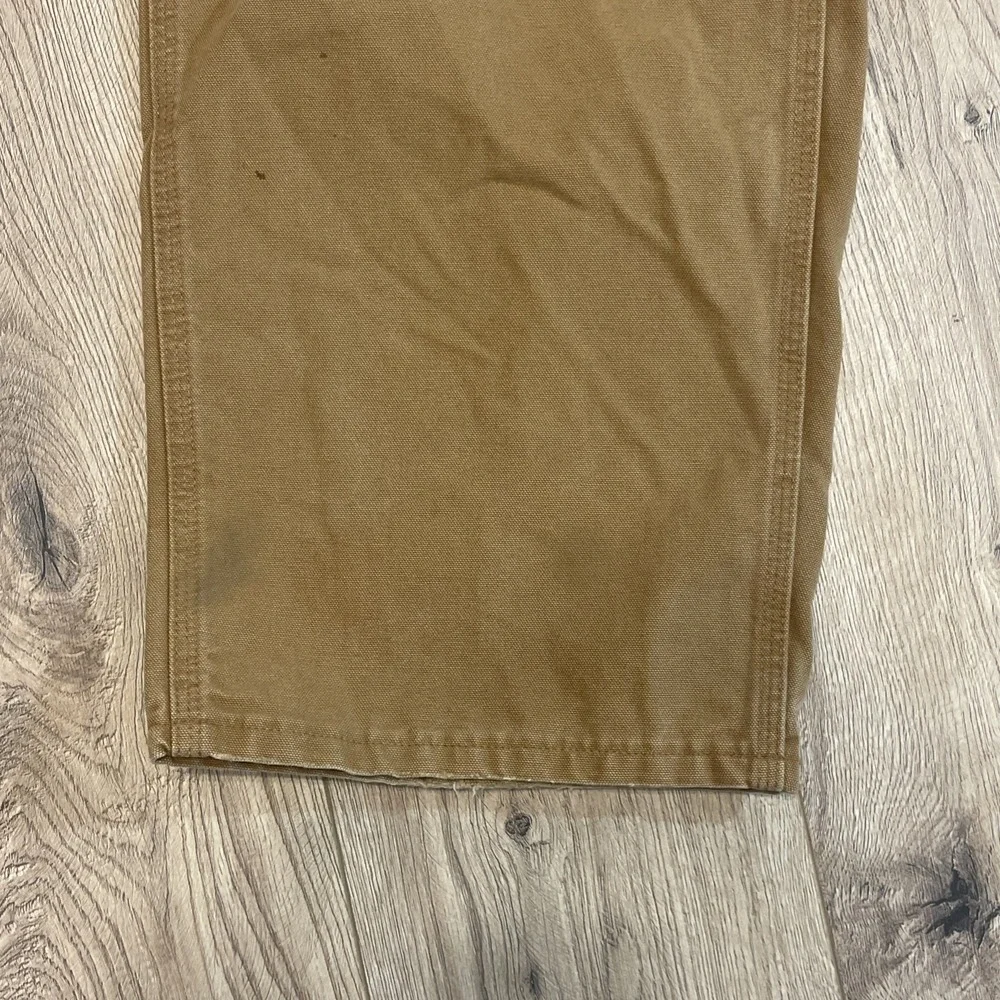 Carhartt  B11 Dungaree Fit Carpenter Canvas Pants Mens 44x32 Brown Distressed